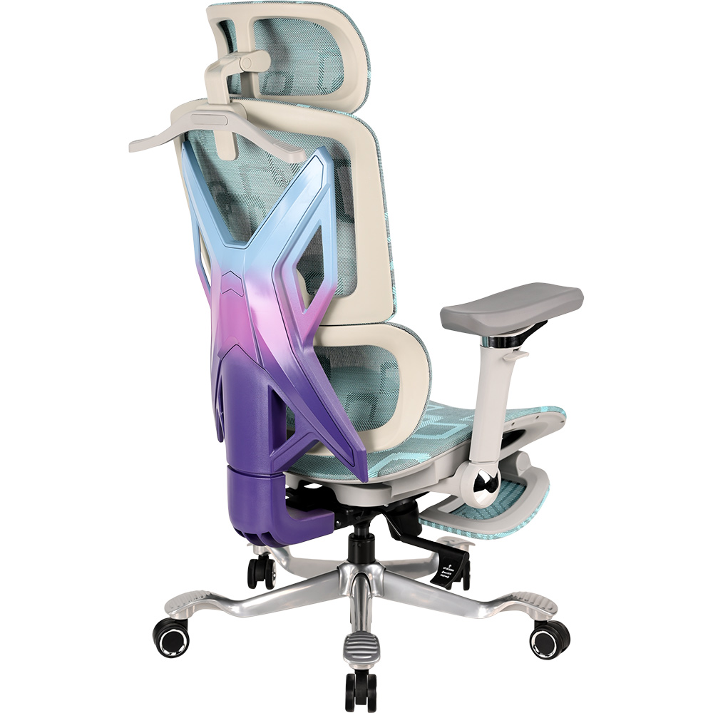 Геймерське крісло GT Racer X-900 Gray/Violet/Blue фото №6
