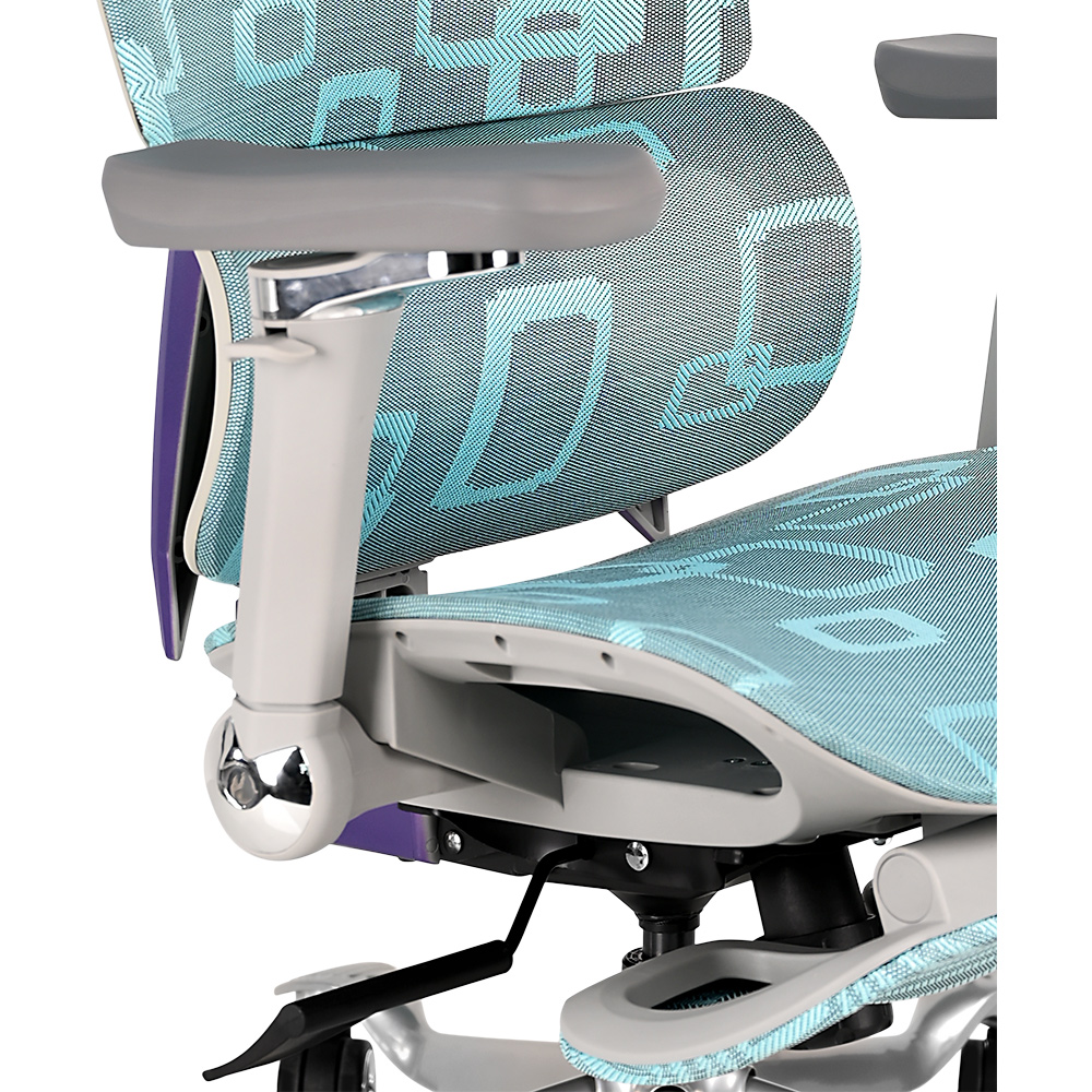 Геймерське крісло GT Racer X-900 Gray/Violet/Blue фото №7
