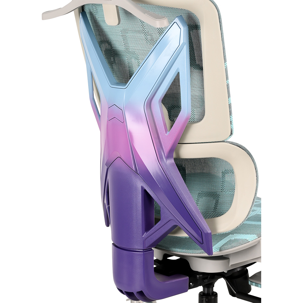 Геймерське крісло GT Racer X-900 Gray/Violet/Blue фото №8