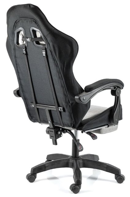 Геймерское кресло Hölmer GCH-03 Fabric Size L Gray/Black Nylon Footrest (GCH-03) фото №4