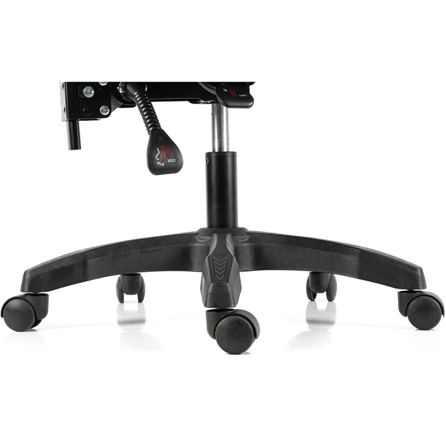 Геймерське крісло Hölmer GCH-04 Fabric Size L Black/Grey Nylon Footrest (GCH-04) фото №5