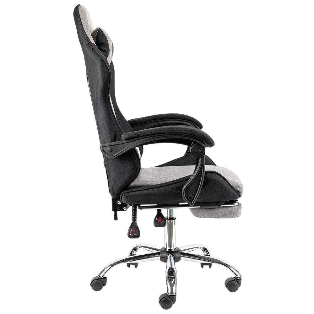 Геймерське крісло Hölmer GCH-05 Fabric Size L Gray/Black Metall Footrest (GCH-05) фото №2