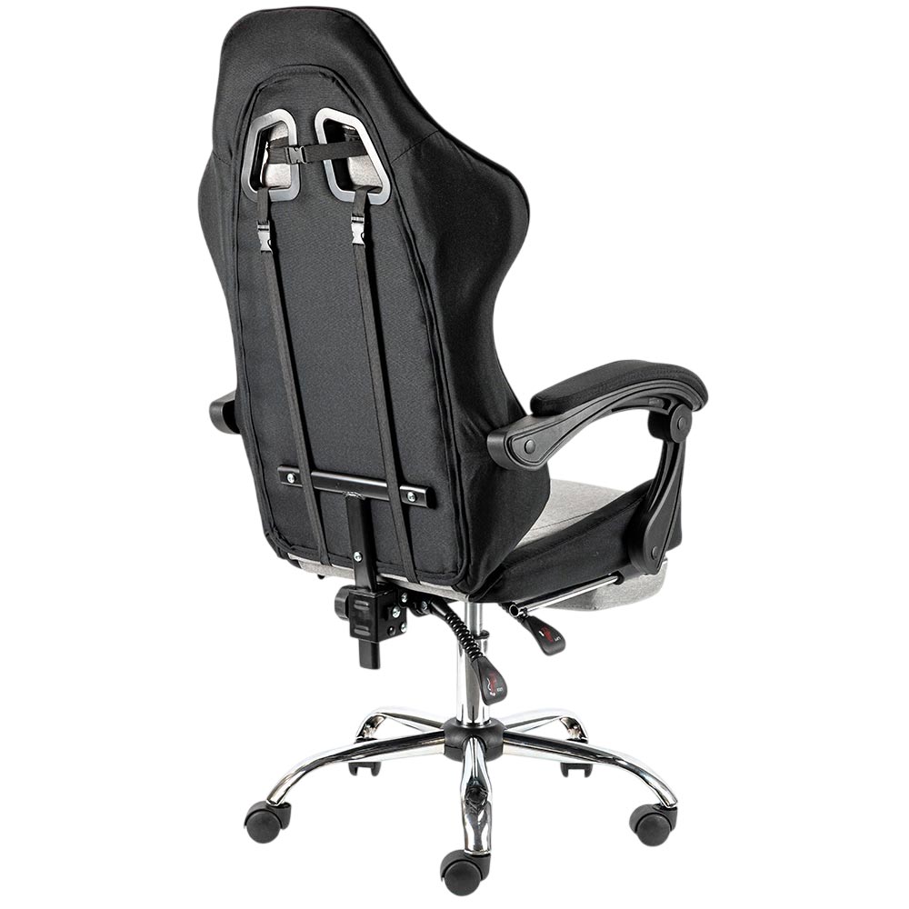 Геймерське крісло Hölmer GCH-05 Fabric Size L Gray/Black Metall Footrest (GCH-05) фото №4