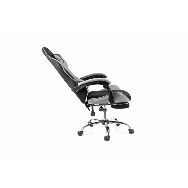 Геймерское кресло Hölmer GCH-06 Fabric Size L Black/Grey Metall Footrest (GCH-06) фото №4