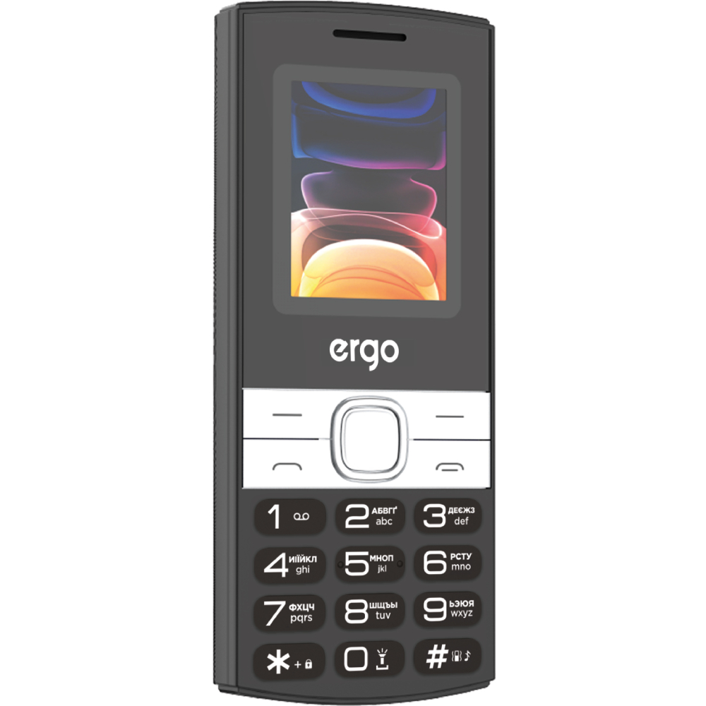 Мобильный телефон Ergo B185 Dual Sim Black фото №2