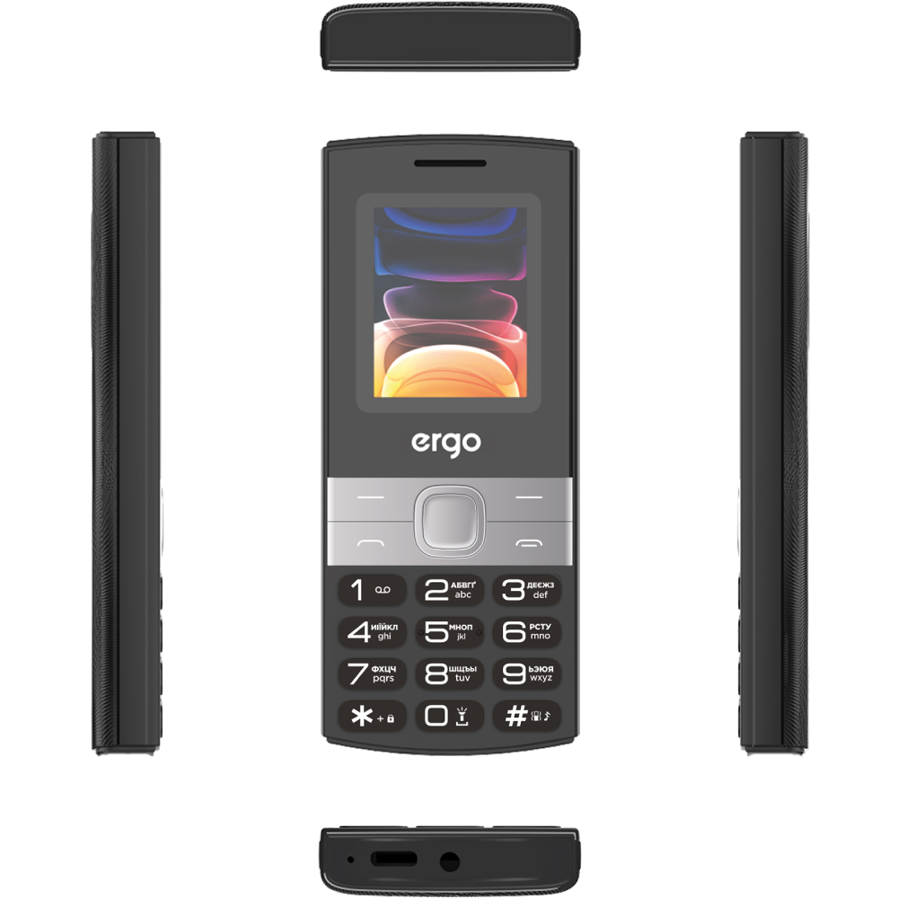 Мобильный телефон Ergo B185 Dual Sim Black фото №5