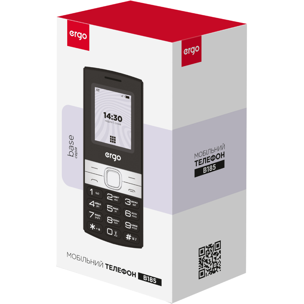 Мобильный телефон Ergo B185 Dual Sim Black фото №6