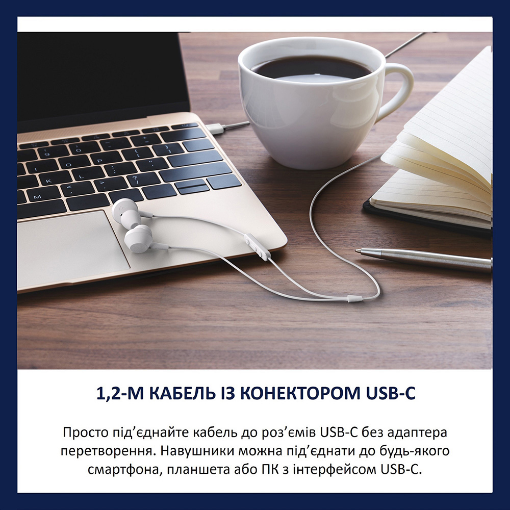 Наушники Philips TAE5008WT/00 USB-С White фото №12