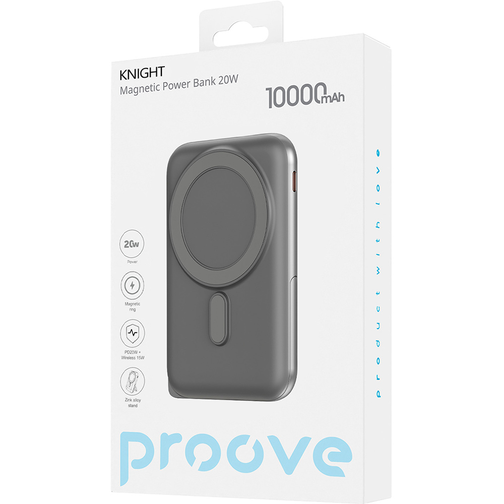 Мобільна батарея Proove Knight 20W 10000mAh фото №7