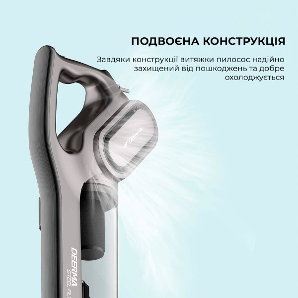 Пилосос акумуляторний Dreamе Stick Vacuum Cleaner Cord Gray (DX700S) фото №10
