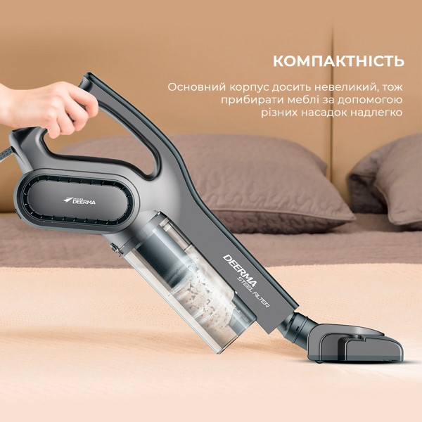 Пилосос акумуляторний Dreamе Stick Vacuum Cleaner Cord Gray (DX700S) фото №11