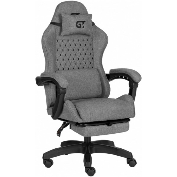 Геймерское кресло GT Racer X-2339 Black/Gray (X-2339 Fabric Black/Gray) фото №3