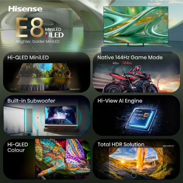 Телевизор Hisense 50E8S фото №2