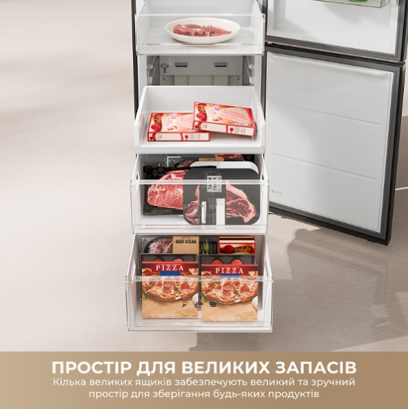 Холодильник Dreamе MegaPro 201cm D class-inox фото №5