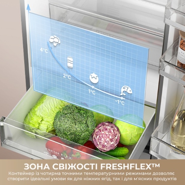 Холодильник Dreamе MegaPro 201cm D class-inox фото №10