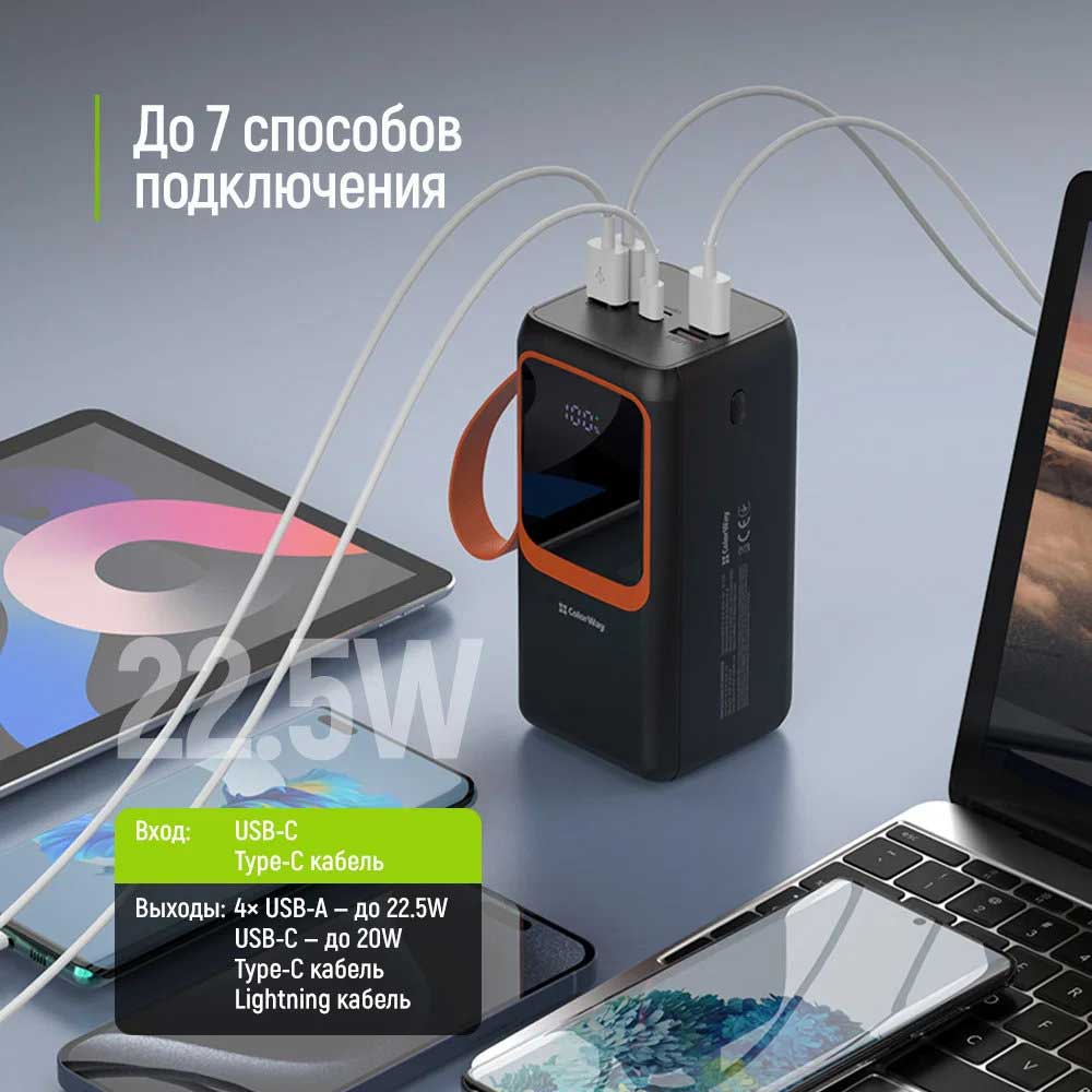 Мобильная батарея Colorway CW-PB500LP02BK фото №8