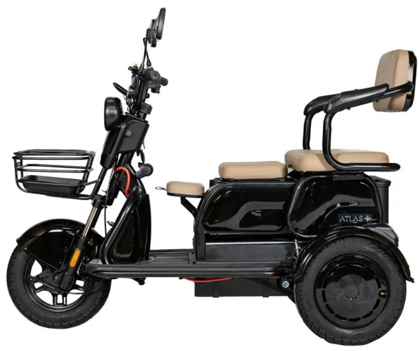 Електроскутер Atlas Elegant Trike 800W Black фото №3