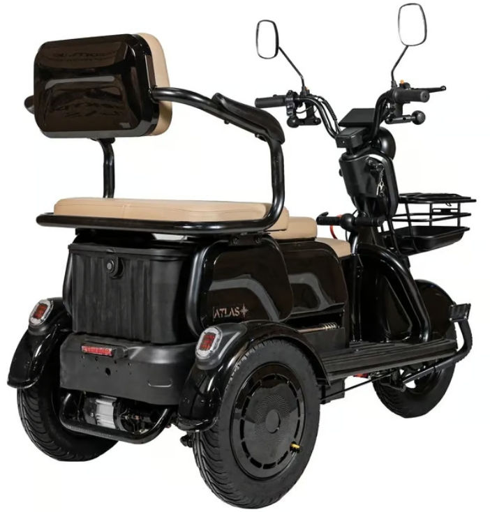 Електроскутер Atlas Elegant Trike 800W Black фото №5