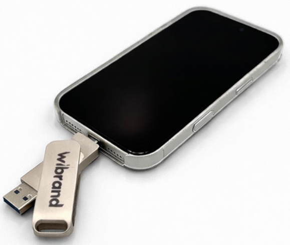 Зовнішній жорсткий диск Wibrand Wolf 1TB USB 3.2 Gen.2 Type-C/Type-A Read/Write 1000MB/s Silver фото №5