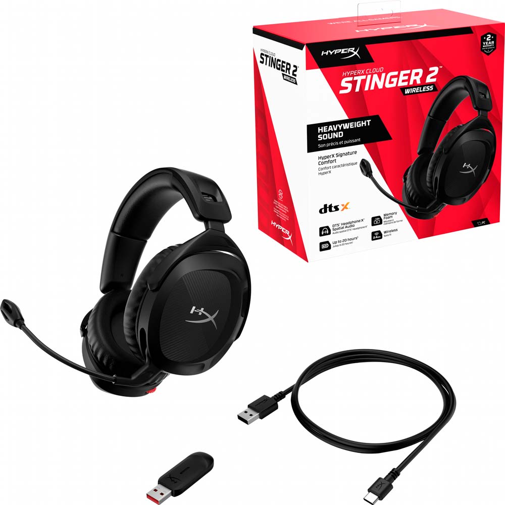 Наушники HyperX Cloud Stinger 2 Wireless Black (676A2AA) фото №7