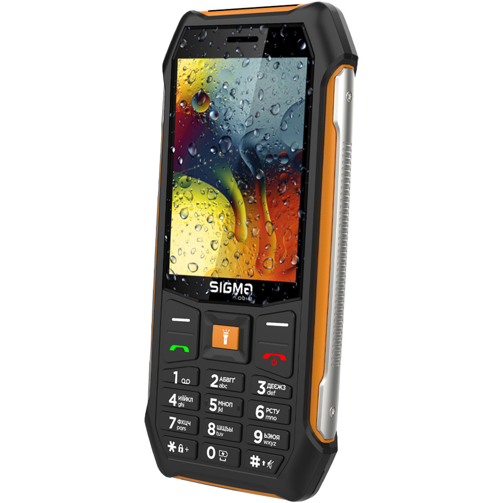 Мобільний телефон Sigma X-style 323 RAIN IP54 black-orange фото №3