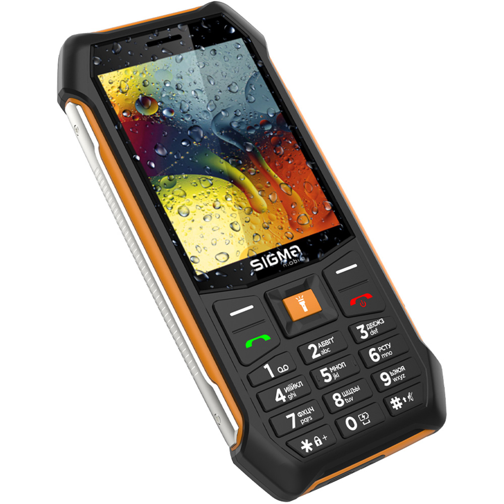Мобільний телефон Sigma X-style 323 RAIN IP54 black-orange фото №2