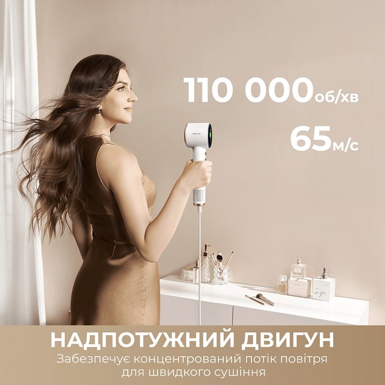 Фен Dreamе Grand High-Speed Hair Dryer White фото №2