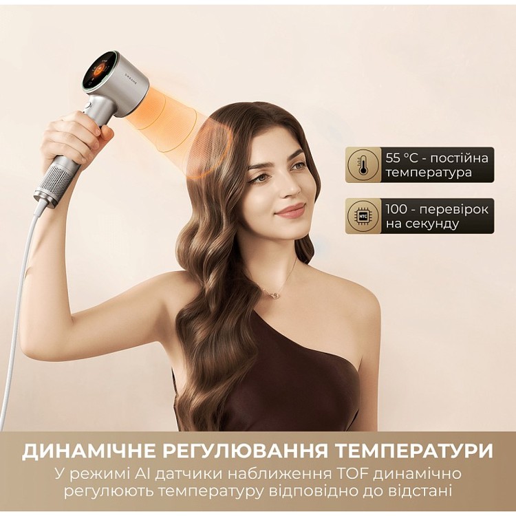 Фен Dreamе Grand High-Speed Hair Dryer White фото №5