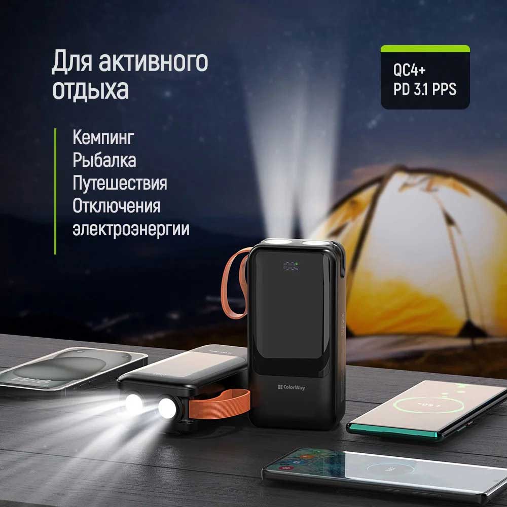 Мобильная батарея Colorway CW-PB300LP07BK фото №12