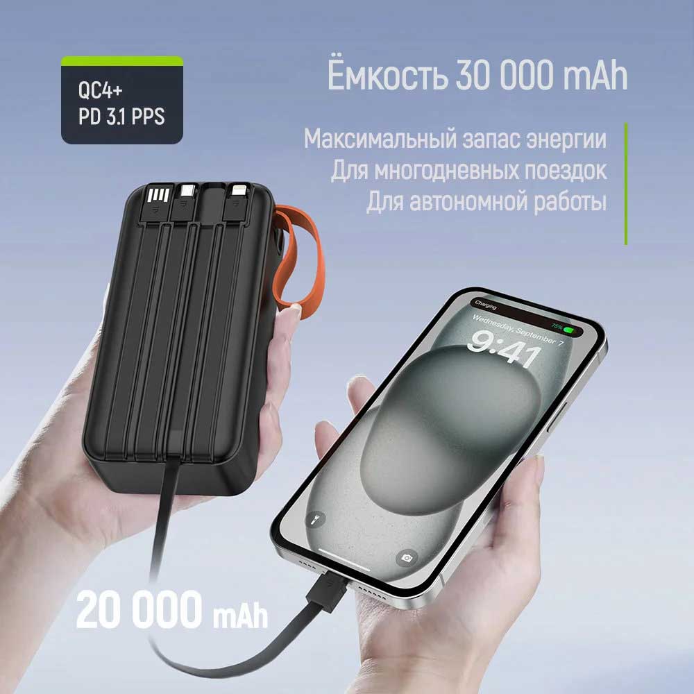 Мобильная батарея Colorway CW-PB300LP07BK фото №7