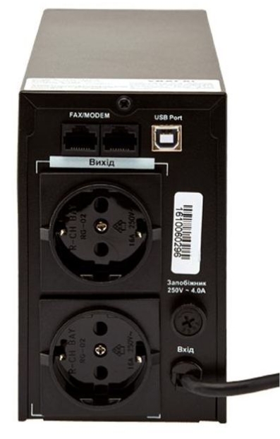 Джерело безперебійного живлення LogicPower UL850VA LCD (AVR) USB  (1456) фото №4