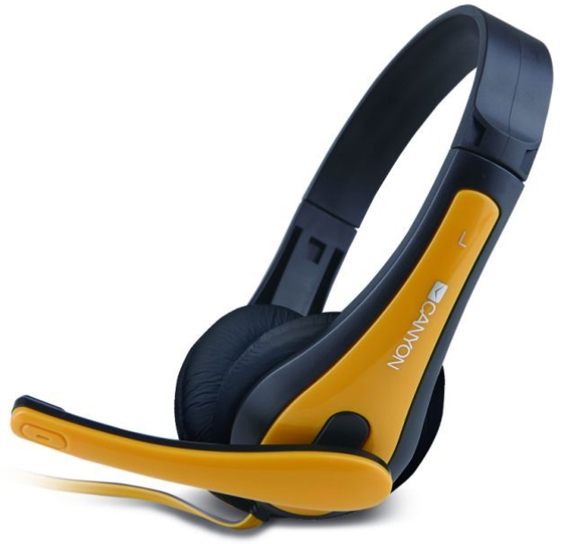 Навушники Canyon CNS-CHSC1 Black/Yellow (CNS-CHSC1BY)