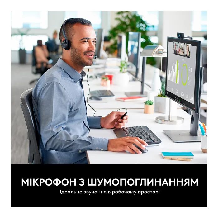 Навушники Logitech PC 960 Stereo Headset USB (981-000100) фото №3
