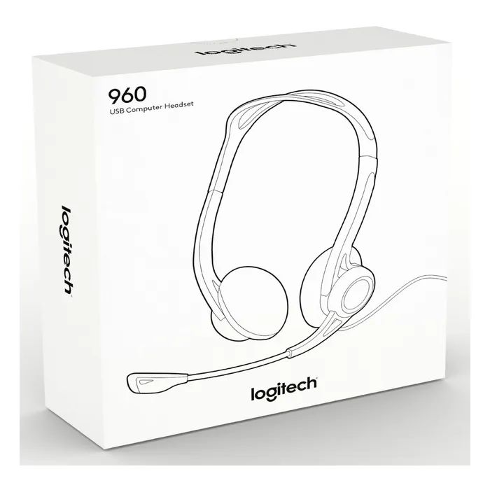 Навушники Logitech PC 960 Stereo Headset USB (981-000100) фото №9