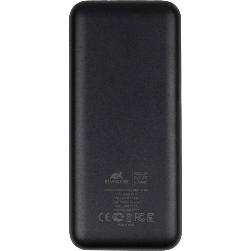 Мобильная батарея Riva Case RIVAPOWER VA2081 (Black) фото №2