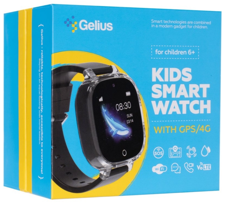 Смарт-часы Gelius GP-PK009 (Summer) GPS/4G/ESIM Black фото №6