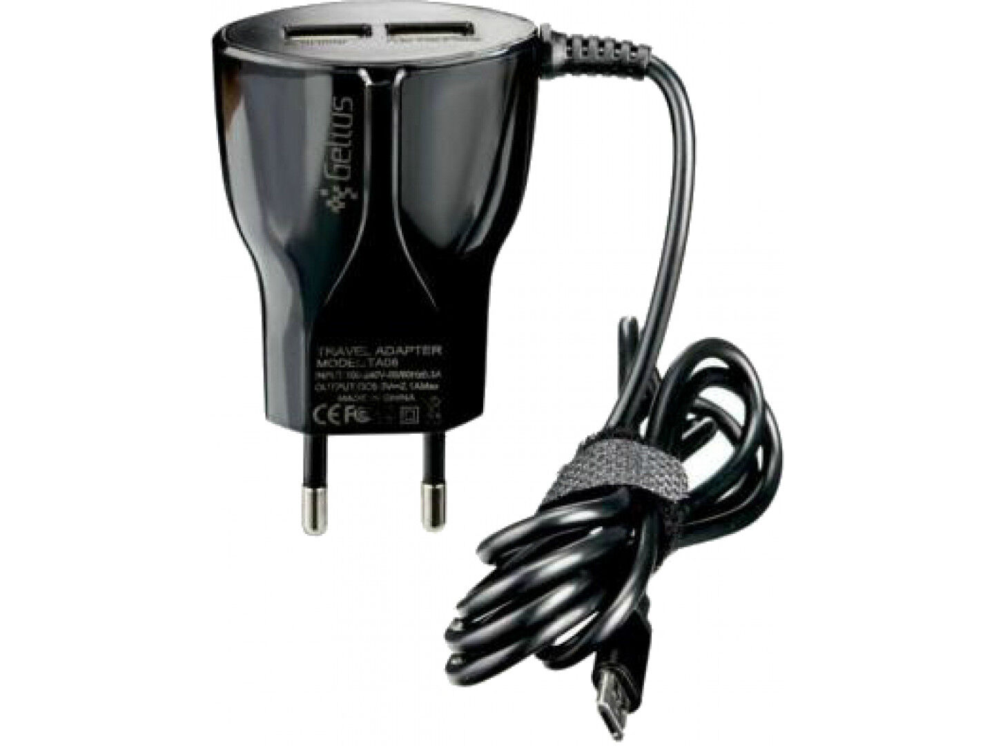 МЗП Gelius 2 USB Cable Type C 2.4 A Black МЗП Gelius 2 USB Cable Type C 2.4 A Black