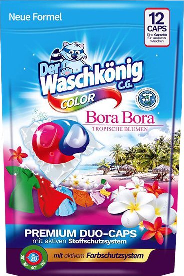Аксесуары СМА Der Waschkoning Капсули д/прання 12 шт color Bora Bora Duo Аксесуары СМА Der Waschkoning Капсули д/прання 12 шт color Bora Bora Duo