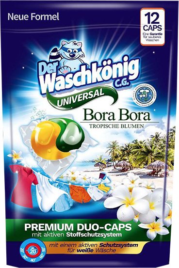 Аксесуари СМА Der Waschkoning Капсули д/прання 12 шт universal Bora Bora Duo Аксесуари СМА Der Waschkoning Капсули д/прання 12 шт universal Bora Bora Duo