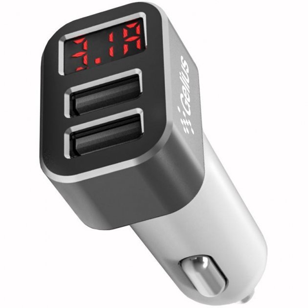 АЗУ Gelius Wolt LCD GP CC 005 2USB 3.1A Black