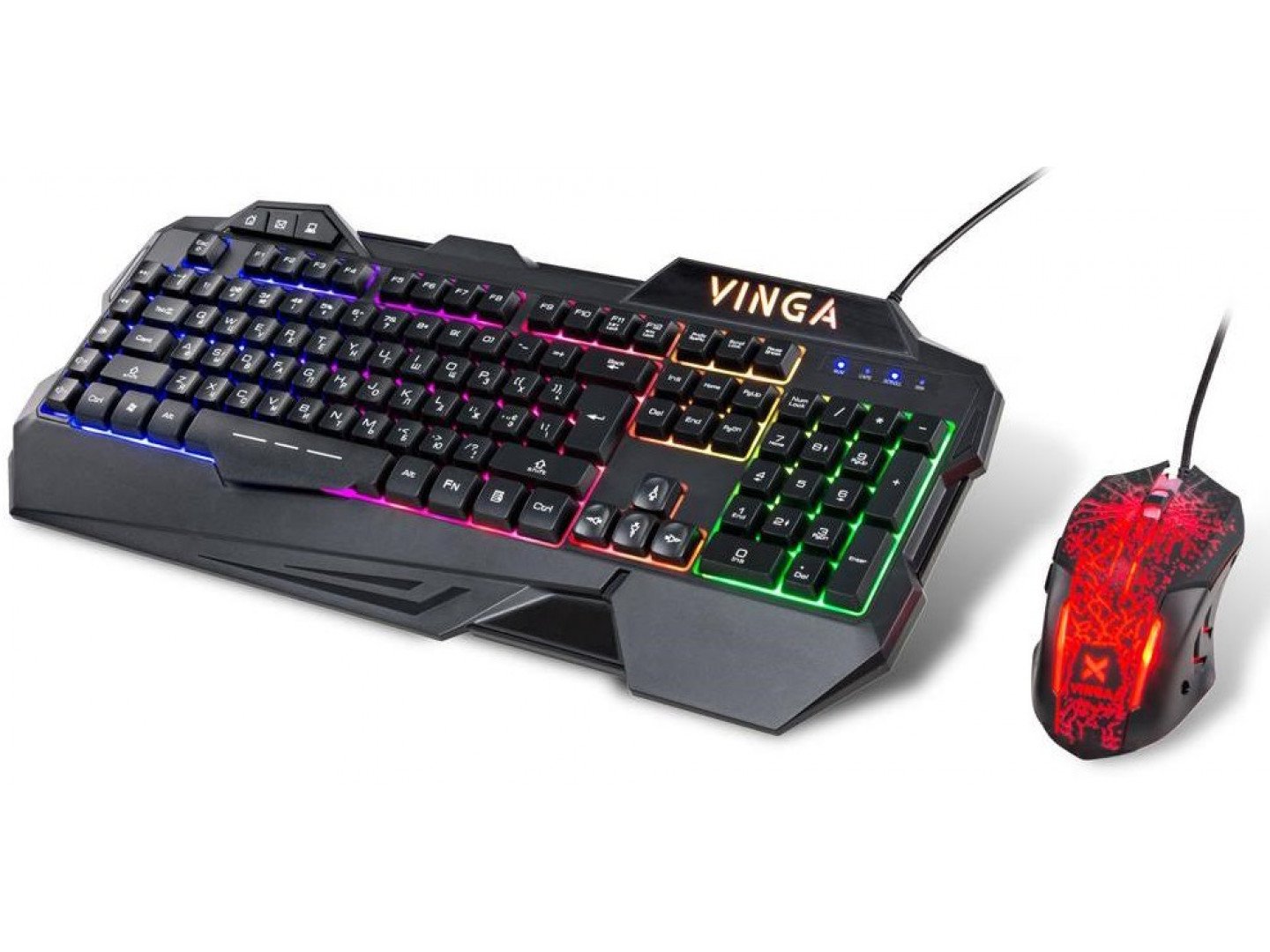 Клавіатура   мишка Vinga KBSG 558 Black фото №3