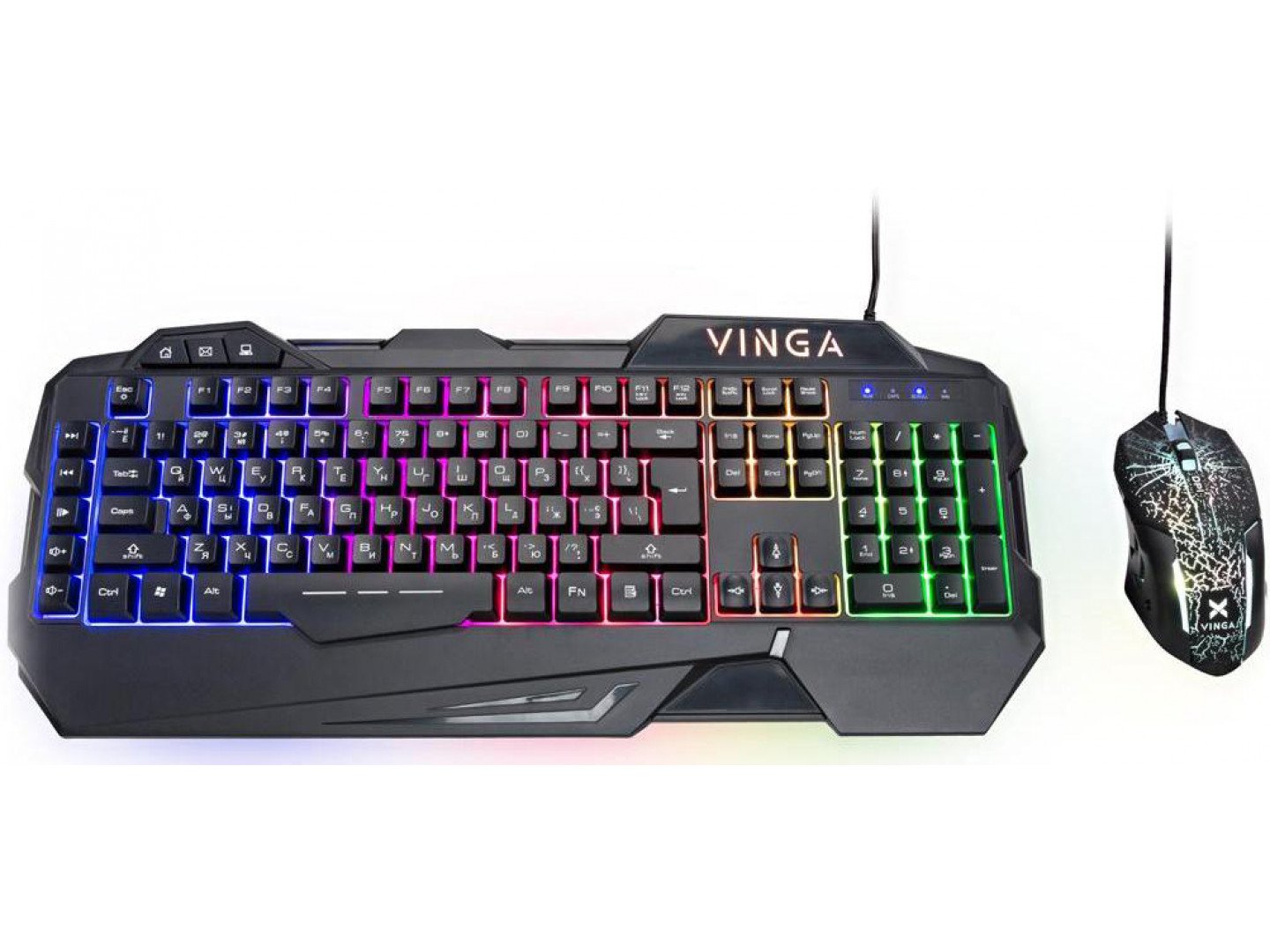 Клавіатура   мишка Vinga KBSG 558 Black