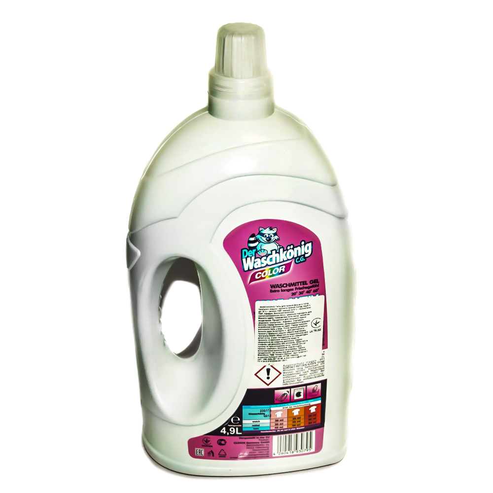 Аксесуары СМА Der Waschkoning Гель д/прання 4,9 л color фото №2