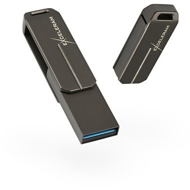 Флешка Exceleram U 3 Series Dark USB 3.1 Gen 1 16 Gb Флешка Exceleram U 3 Series Dark USB 3.1 Gen 1 16 Gb