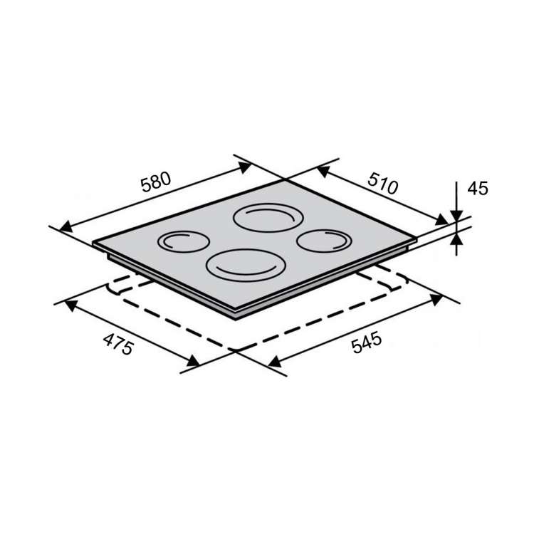 Варочная поверхность Ventolux VB 6004 TC SL фото №6