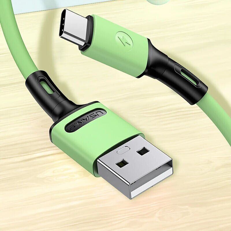 Usams Type-C U52 Remarkable 2A 1.0m Green фото №4