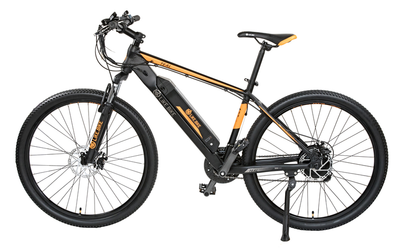 Електровелосипед Like.Bike Teal (gray-orange) купити в інтернет