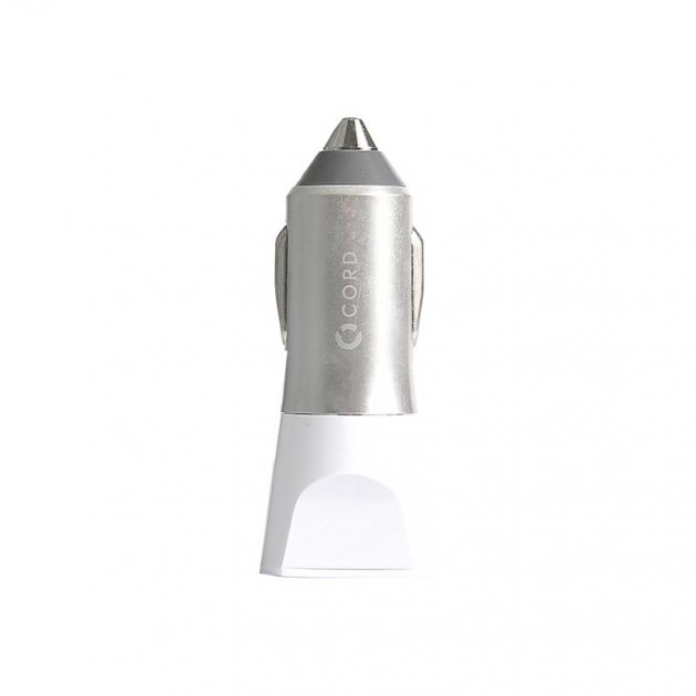АЗП Cord Nova 2 USB 2.1 A Silver white (CC 1U021W) АЗП Cord Nova 2 USB 2.1 A Silver white (CC 1U021W)