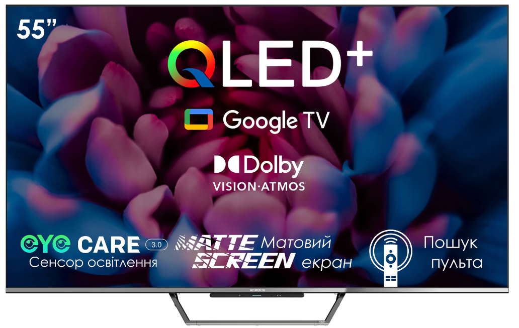 Телевизор Skyworth QLED 55Q66G AI DOLBY VISION / ATMOS