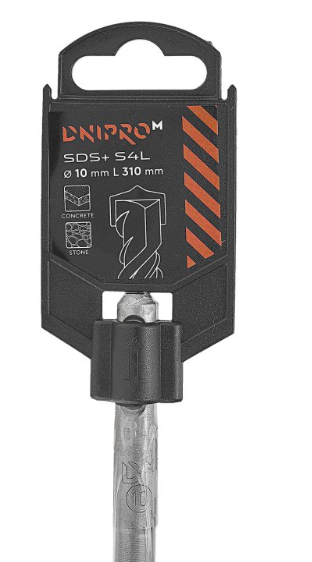 Сверло Дніпро М 82054005 Бур SDS  S4L (10 мм) 310 мм фото №3